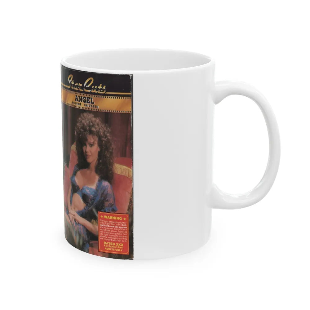 STAR CUTS ANGEL VOLUME THIRTEEN (VHS COVER) - White Coffee Mug-Go Mug Yourself