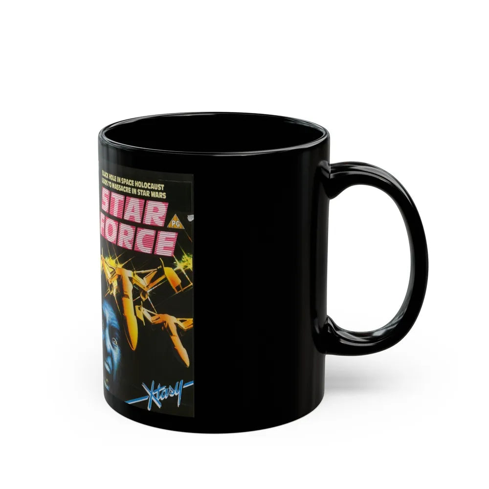 STAR FORCE (VHS COVER) - Black Coffee Mug-Go Mug Yourself