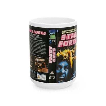 STAR FORCE (VHS COVER) - White Coffee Mug 15oz - Go Mug Yourself