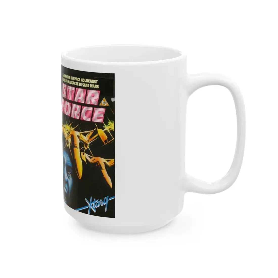 STAR FORCE (VHS COVER) - White Coffee Mug - Go Mug Yourself