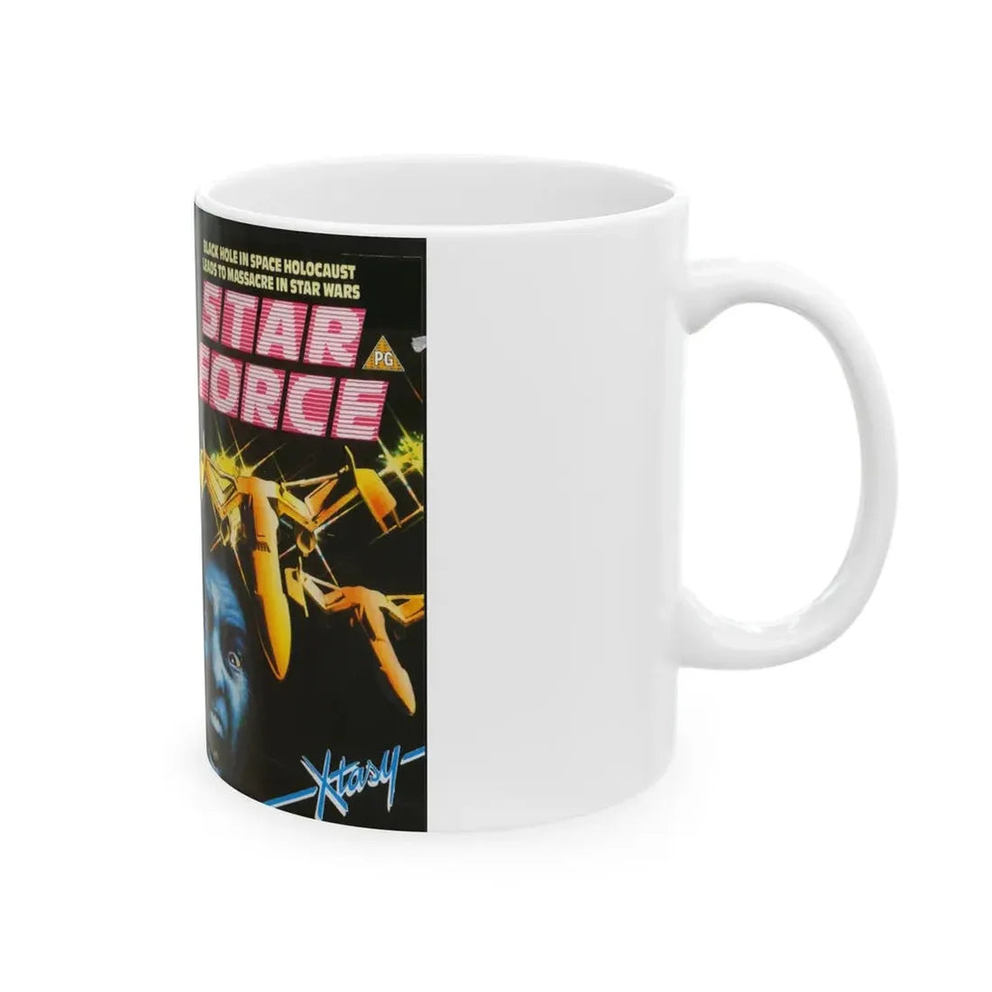 STAR FORCE (VHS COVER) - White Coffee Mug - Go Mug Yourself