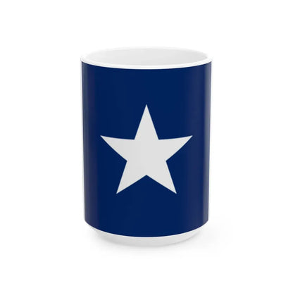 Star in Blue Box - Flag of Liberia (Liberia) White Coffee Mug 15oz - Go Mug Yourself