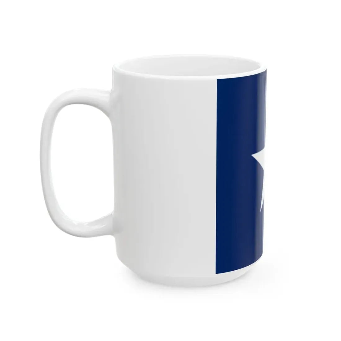 Star in Blue Box - Flag of Liberia (Liberia) White Coffee Mug - Go Mug Yourself