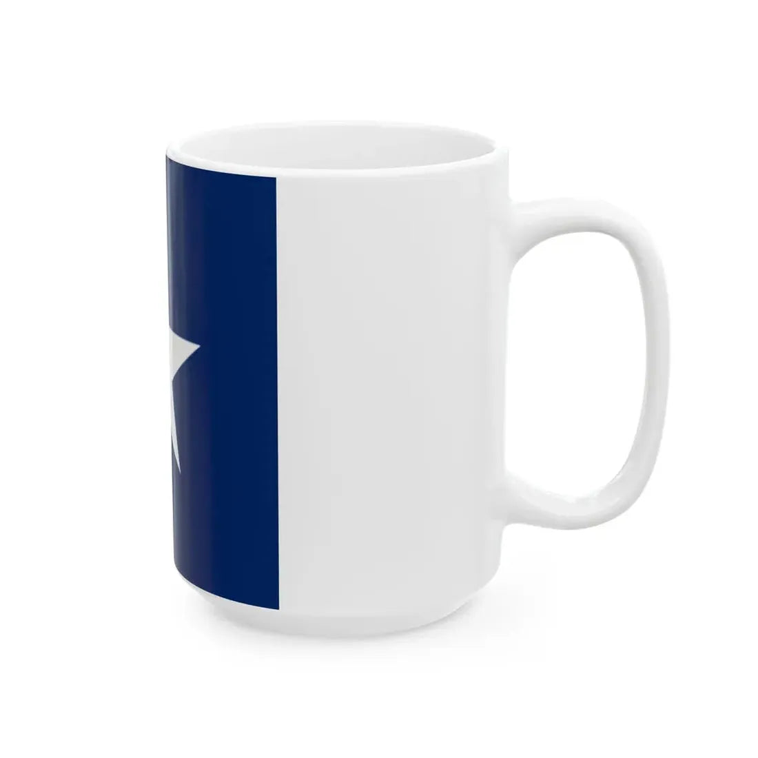 Star in Blue Box - Flag of Liberia (Liberia) White Coffee Mug - Go Mug Yourself