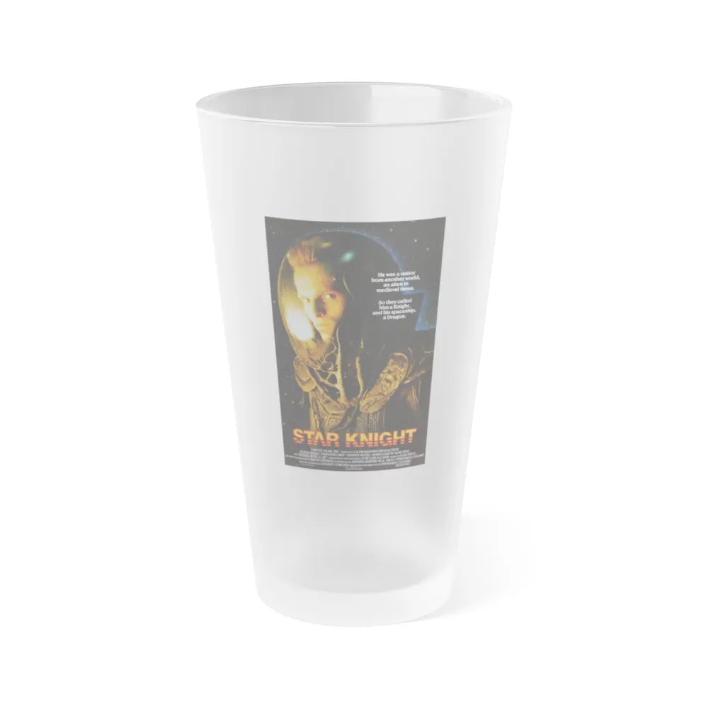 STAR KNIGHT 1985 Movie Poster - Frosted Pint Glass 16oz-Go Mug Yourself