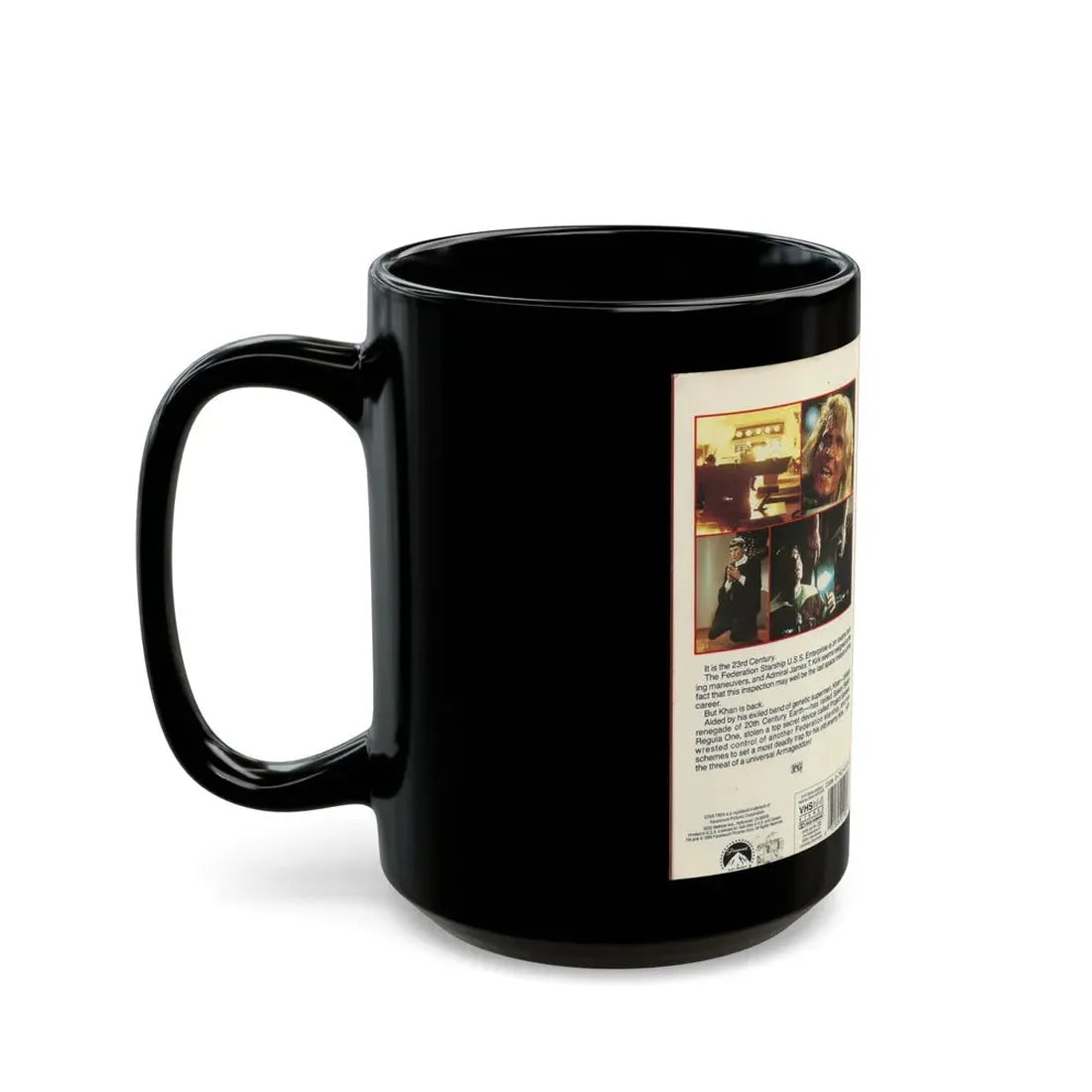 STAR TREK 2 THE WRATH OF KHAN (VHS COVER) - Black Coffee Mug - Go Mug Yourself