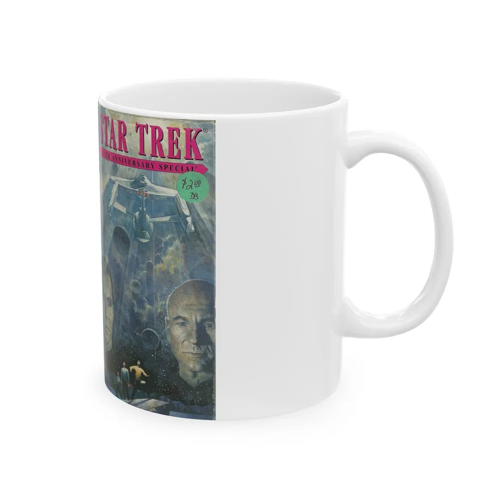 STAR TREK 25TH ANNIVERSARY SPECIAL (VHS COVER) - White Coffee Mug-Go Mug Yourself