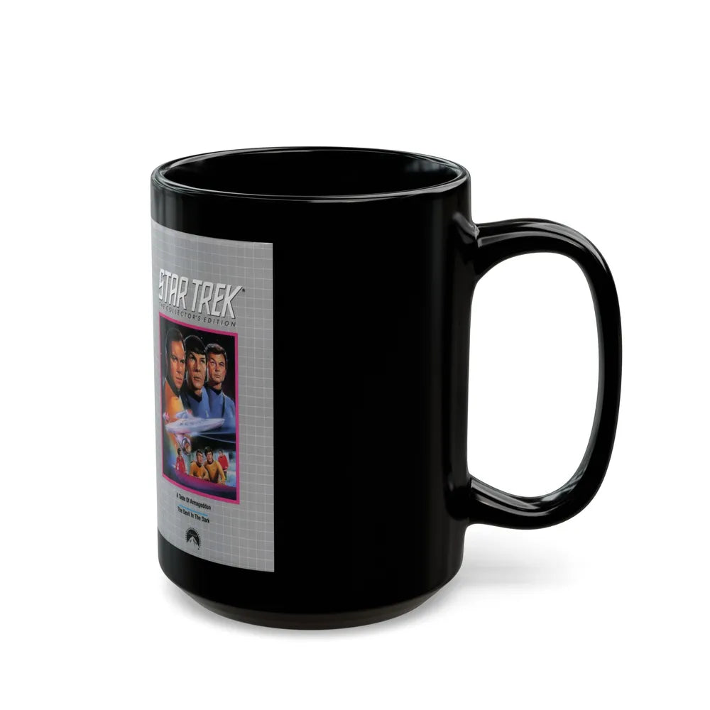 STAR TREK A TASTE OF ARMAGEDDON (VHS COVER) - Black Coffee Mug-Go Mug Yourself