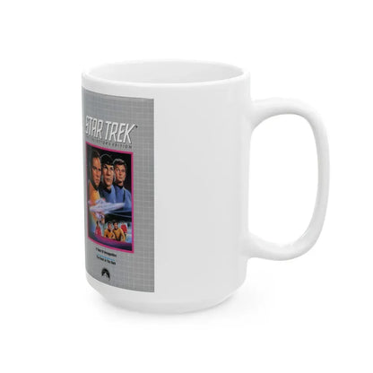 STAR TREK A TASTE OF ARMAGEDDON (VHS COVER) - White Coffee Mug - Go Mug Yourself
