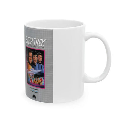 STAR TREK A TASTE OF ARMAGEDDON (VHS COVER) - White Coffee Mug - Go Mug Yourself