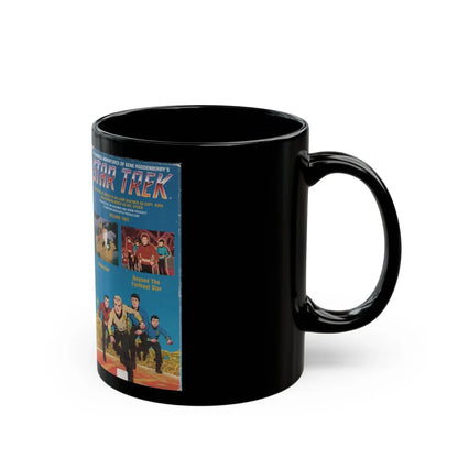 STAR TREK THE ANIMATED SERIES YESTERYEAR AND BEYOND THE FARTHEST STAR (VHS COVER) - Black Coffee Mug-Go Mug Yourself