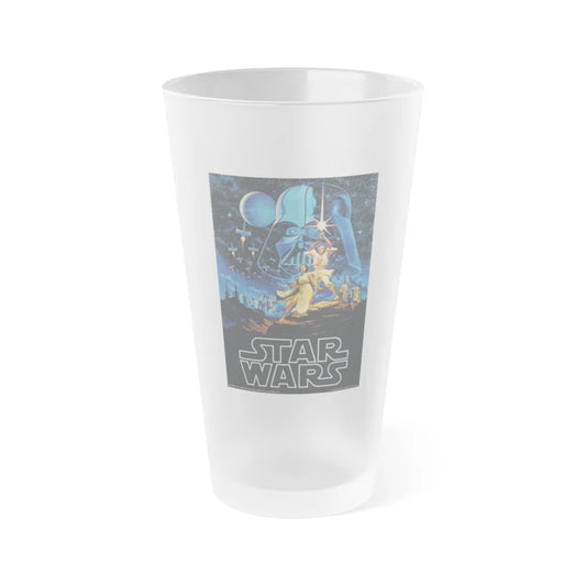 STAR WARS (2) 1977 Movie Poster - Frosted Pint Glass 16oz-16oz-Frosted-Go Mug Yourself