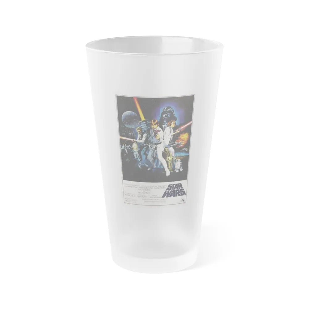 STAR WARS (3) 1977 Movie Poster - Frosted Pint Glass 16oz-16oz-Frosted-Go Mug Yourself