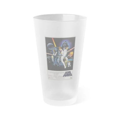 STAR WARS (3) 1977 Movie Poster - Frosted Pint Glass 16oz-16oz-Frosted-Go Mug Yourself