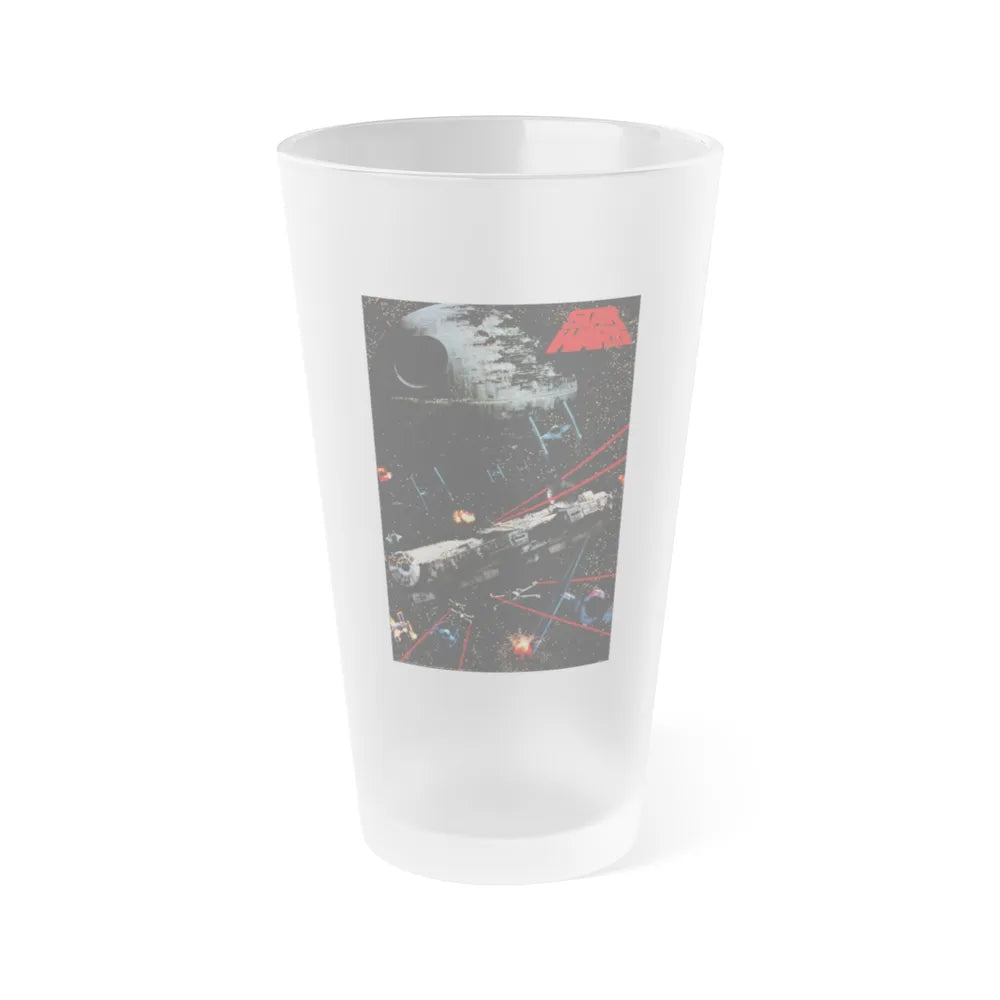 STAR WARS (4) 1977 Movie Poster - Frosted Pint Glass 16oz-16oz-Frosted-Go Mug Yourself