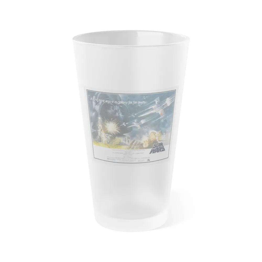 STAR WARS (5) 1977 Movie Poster - Frosted Pint Glass 16oz-16oz-Frosted-Go Mug Yourself