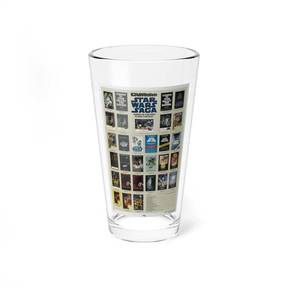 STAR WARS CHECKLIST 1 1977 Movie Poster - Pint Glass 16oz-16oz-Go Mug Yourself