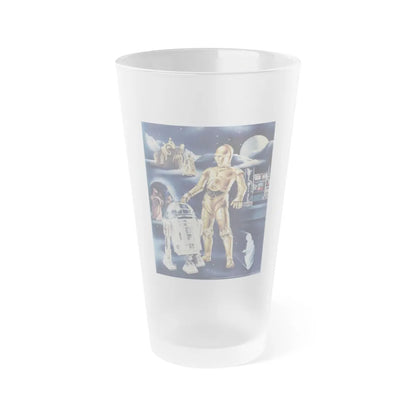 STAR WARS (CUSTOMER CASCADE EXCLUSIVE 1) 1977 Movie Poster - Frosted Pint Glass 16oz-Go Mug Yourself