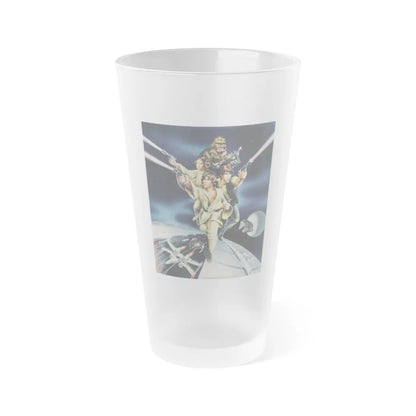 STAR WARS (CUSTOMER CASCADE EXCLUSIVE 2) 1977 Movie Poster - Frosted Pint Glass 16oz-Go Mug Yourself