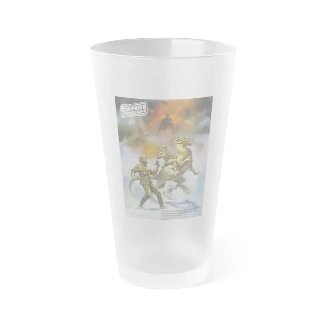 STAR WARS EMPIRE STRIKES BACK COCA COLA PROMO 1980 Movie Poster - Frosted Pint Glass 16oz Default Title - Go Mug Yourself