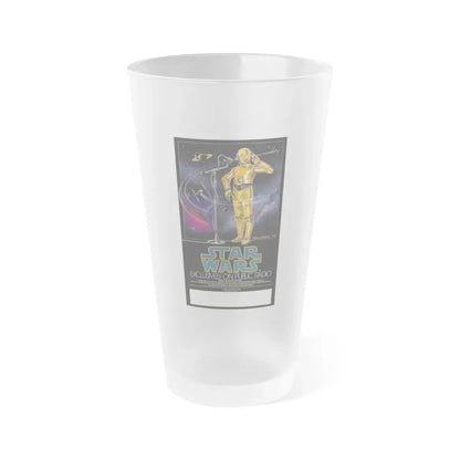 STAR WARS RADIO ADVERTISEMENT 1977 Movie Poster - Frosted Pint Glass 16oz Default Title - Go Mug Yourself