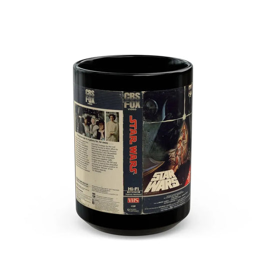 STAR WARS (VHS COVER) - Black Coffee Mug 15oz - Go Mug Yourself