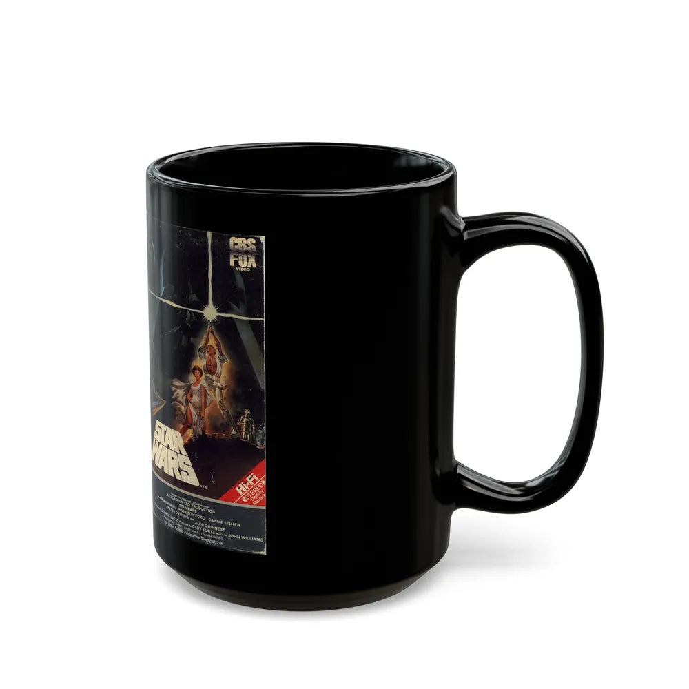 STAR WARS (VHS COVER) - Black Coffee Mug-Go Mug Yourself