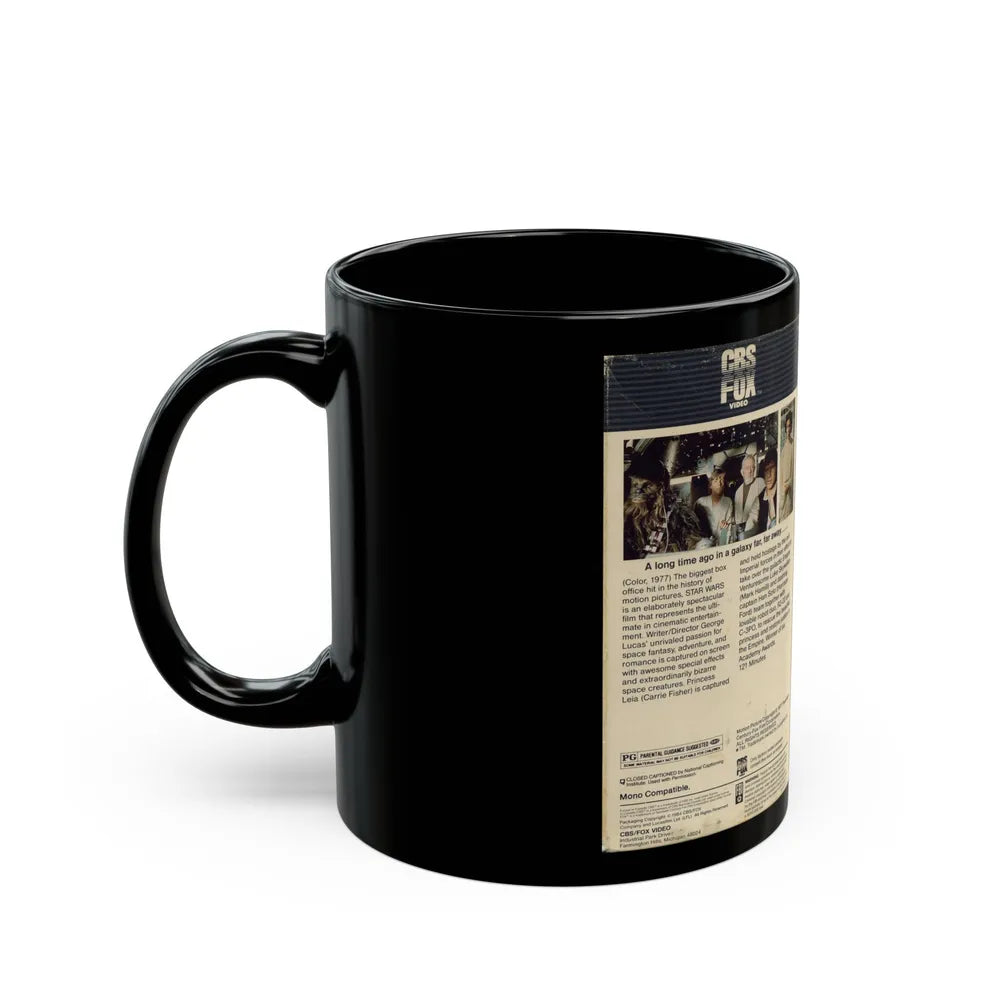 STAR WARS (VHS COVER) - Black Coffee Mug-Go Mug Yourself