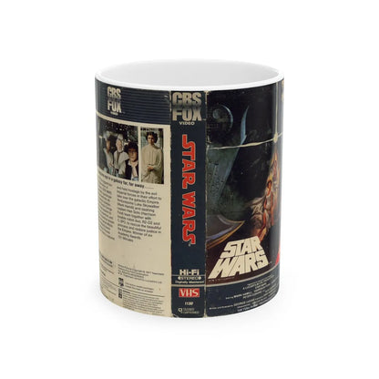 STAR WARS (VHS COVER) - White Coffee Mug-11oz-Go Mug Yourself