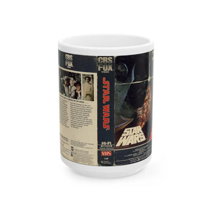 STAR WARS (VHS COVER) - White Coffee Mug-15oz-Go Mug Yourself