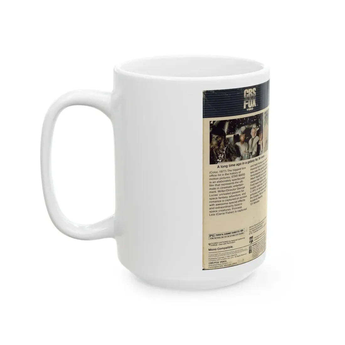 STAR WARS (VHS COVER) - White Coffee Mug - Go Mug Yourself