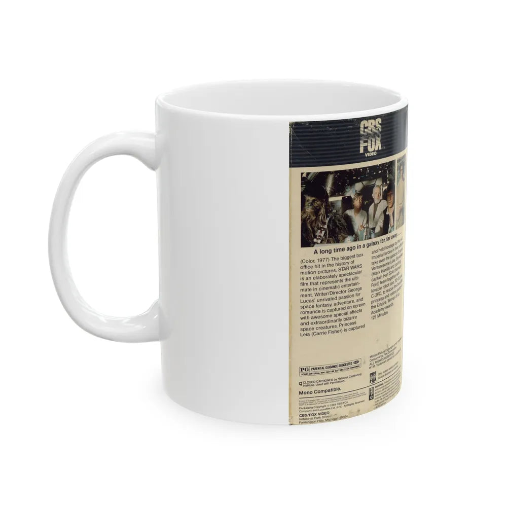 STAR WARS (VHS COVER) - White Coffee Mug-Go Mug Yourself