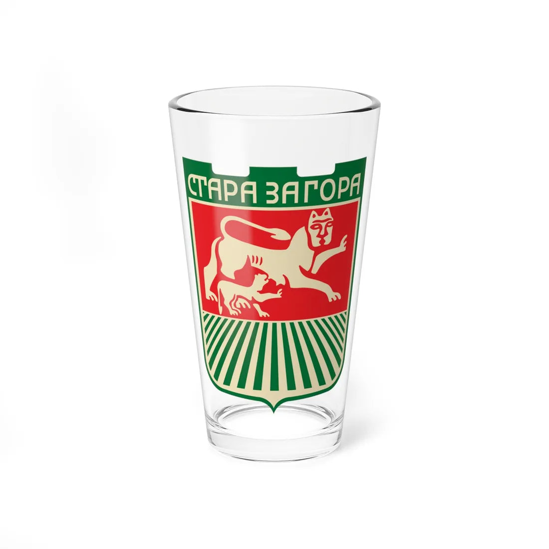 Stara-Zagora-coat-of-arms (Bulgaria) (Coat of Arms) Pint Glass 16oz 16oz - Go Mug Yourself