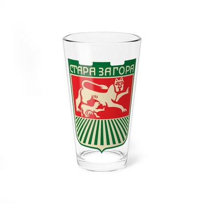 Stara-Zagora-coat-of-arms (Bulgaria) (Coat of Arms) Pint Glass 16oz 16oz - Go Mug Yourself