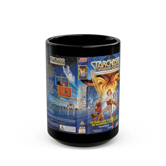 STARCHASER THE LEGEND OF ORIN (VHS COVER) - Black Coffee Mug 15oz - Go Mug Yourself