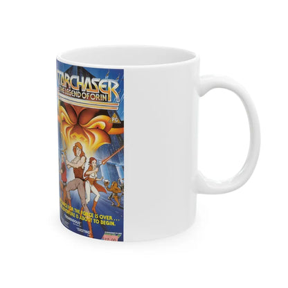 STARCHASER THE LEGEND OF ORIN (VHS COVER) - White Coffee Mug-Go Mug Yourself