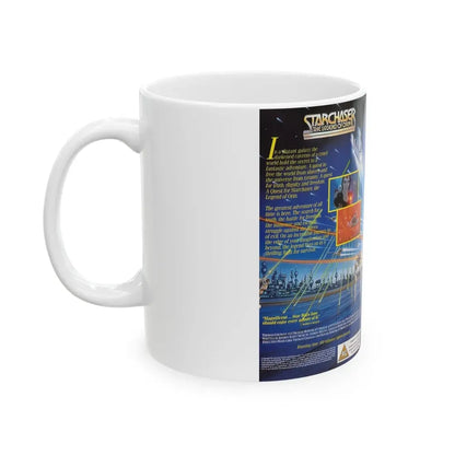 STARCHASER THE LEGEND OF ORIN (VHS COVER) - White Coffee Mug - Go Mug Yourself
