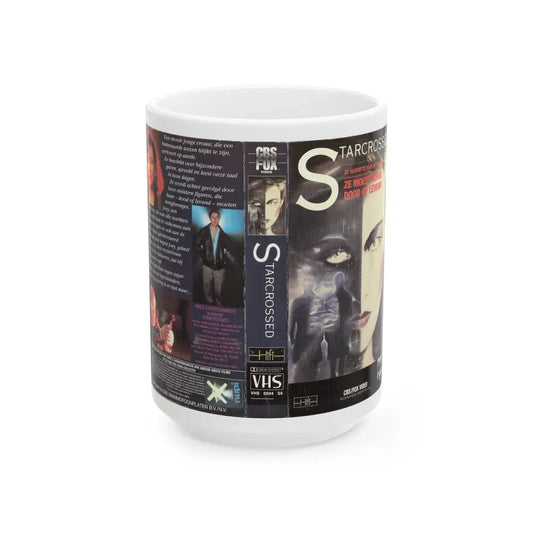 STARCROSSED (VHS COVER) - White Coffee Mug 15oz - Go Mug Yourself