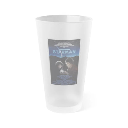 STARMAN 1984 Movie Poster - Frosted Pint Glass 16oz-16oz-Frosted-Go Mug Yourself