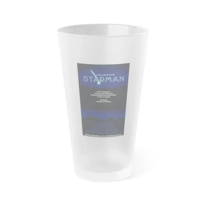 STARMAN (TEASER) 1984 Movie Poster - Frosted Pint Glass 16oz 16oz Frosted - Go Mug Yourself