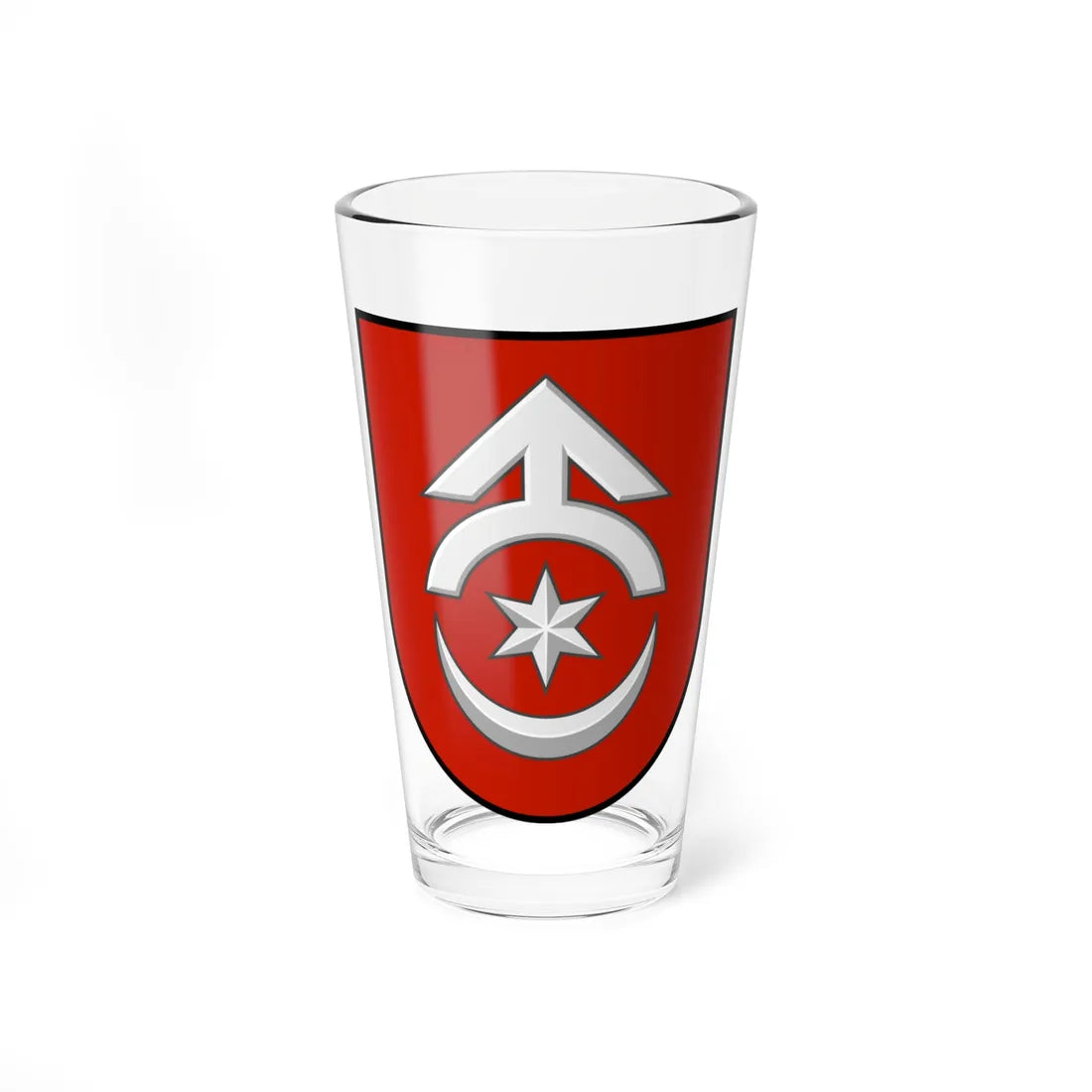 Starokostiantyniv coat of arms escutcheon (Ukraine) (Coat of Arms) Pint Glass 16oz 16oz - Go Mug Yourself