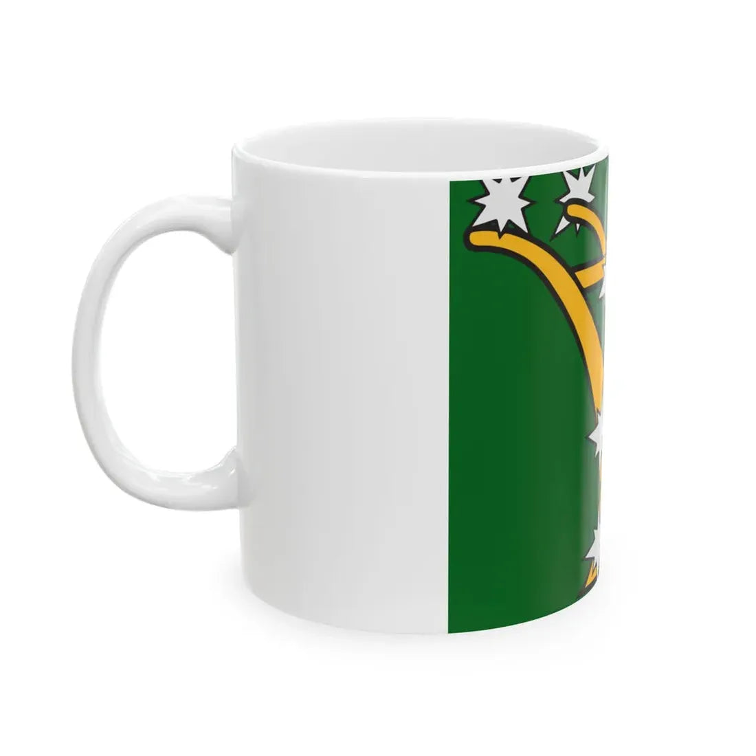 Starry Plough flag 1914 (Ireland) White Coffee Mug - Go Mug Yourself