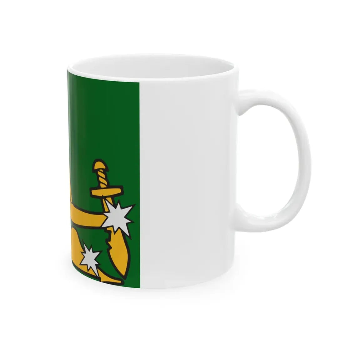 Starry Plough flag 1914 (Ireland) White Coffee Mug - Go Mug Yourself