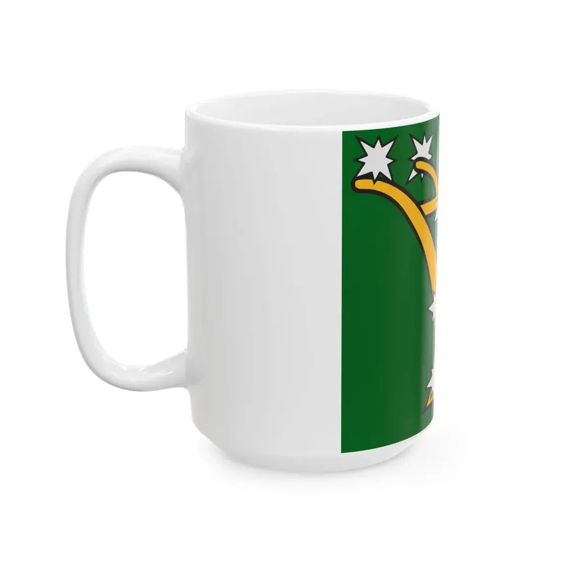 Starry Plough flag 1914 (Ireland) White Coffee Mug - Go Mug Yourself