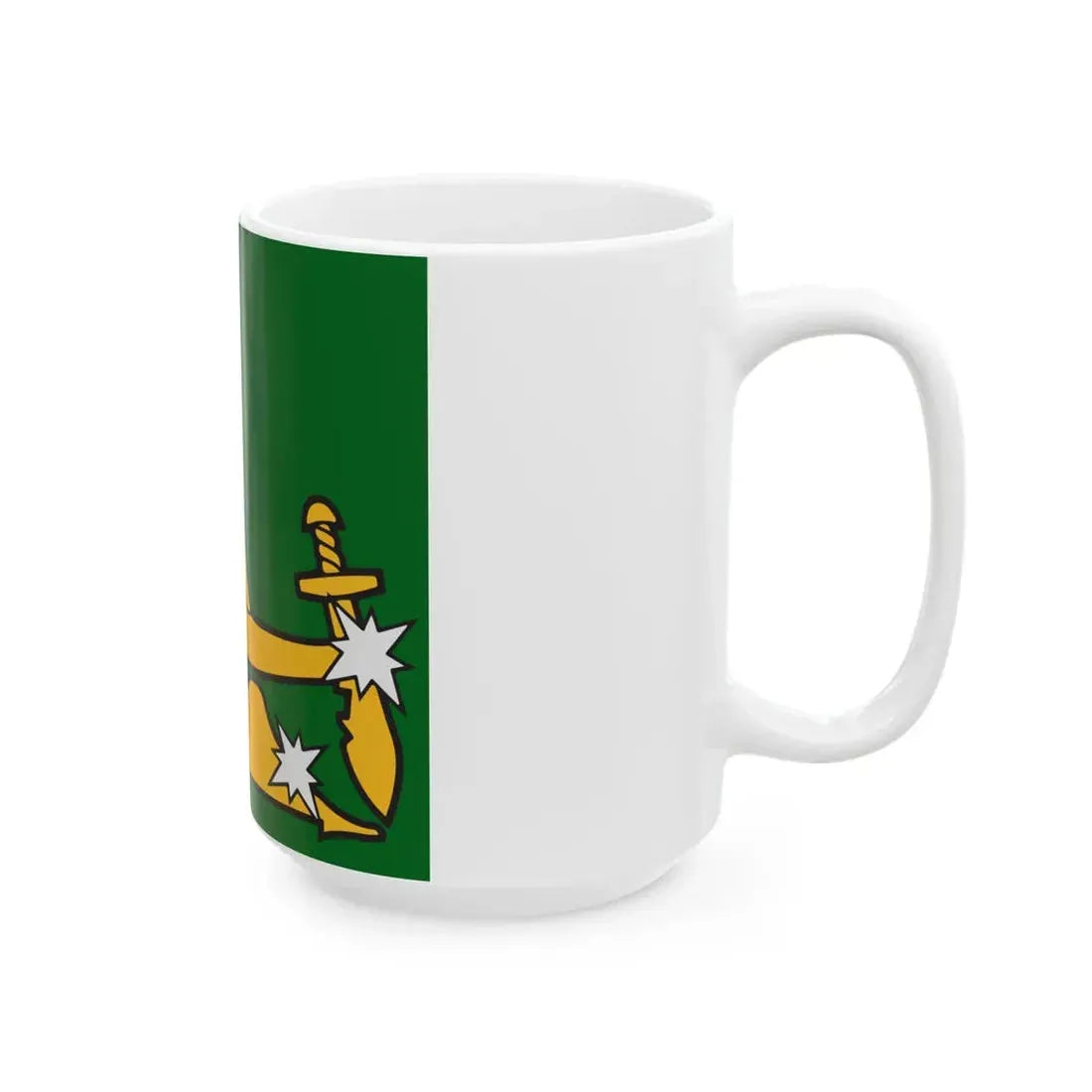 Starry Plough flag 1914 (Ireland) White Coffee Mug - Go Mug Yourself