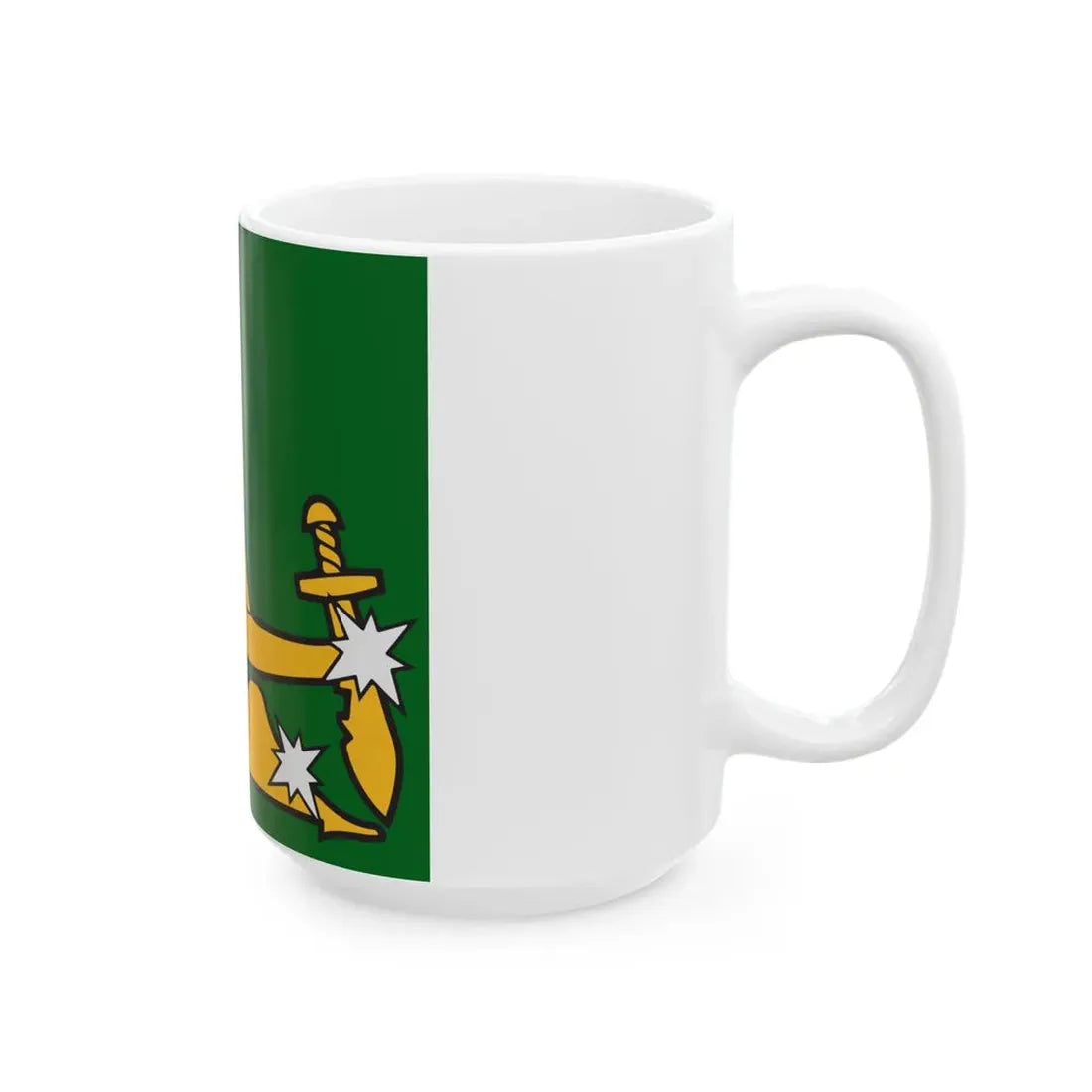 Starry Plough flag 1914 (Ireland) White Coffee Mug - Go Mug Yourself