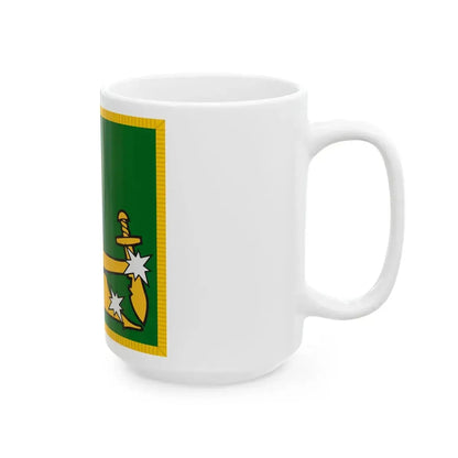 Starry Plough flag with fringe (Ireland) White Coffee Mug - Go Mug Yourself