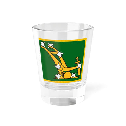 Starry Plough flag with fringe (United Kingdom) Shot Glass 1.5oz 1.5oz - Go Mug Yourself