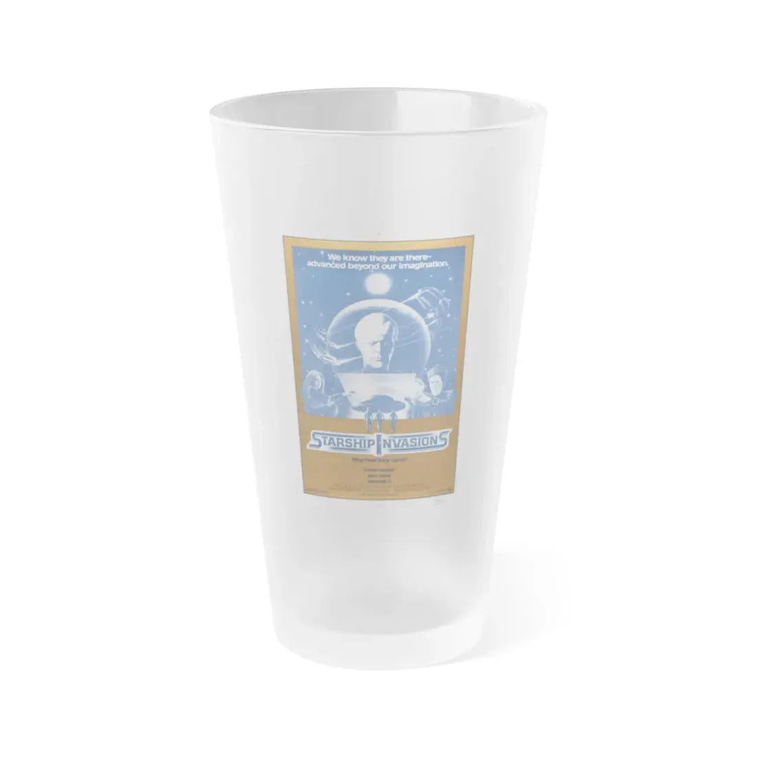 STARSHIP INVASIONS 1977 Movie Poster - Frosted Pint Glass 16oz Default Title - Go Mug Yourself