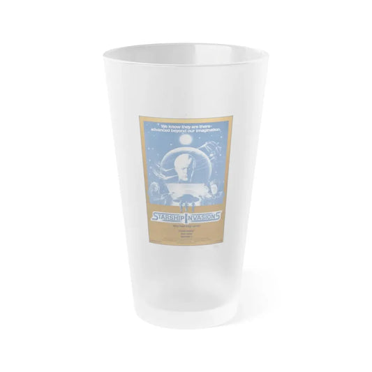 STARSHIP INVASIONS 1977 Movie Poster - Frosted Pint Glass 16oz Default Title - Go Mug Yourself